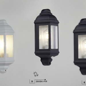 Aplica perete de exterior stil traditional IP44 Outdoor 280BK SRT 75333 universul-luminii.ro