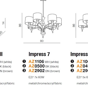 Aplica perete design elegant Impress Black 52033 universul-luminii.ro