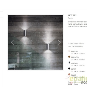 Aplica perete design modern LOOK AP2 RAME - Img 2