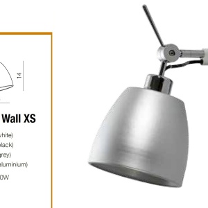 Aplica perete directionabila design modern ZYTA XS ALU gri - Img 3