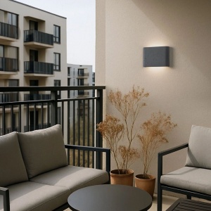Aplica perete exterior din ciment gri IP65 NOOK LED - Img 2