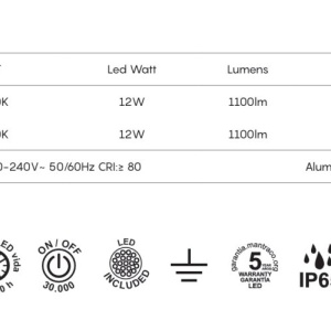 Aplica perete exterior, Directionabila, IP65, HOOD alb MA-8895 171523 universul-luminii.ro