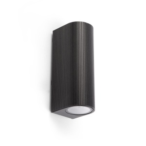 Aplica perete exterior IP65, 2xGU10 ESTELA negru
