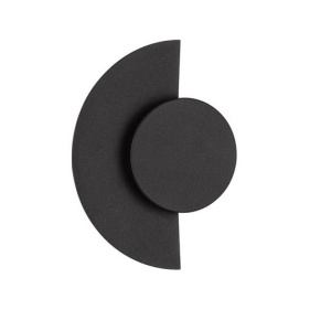 Aplica perete exterior lumina indirecta IP54 LED 3000K Gloo negru