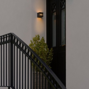 Aplica Perete Exterior, Lumina Indirecta, Protectie IP54, Rivo negru 244193 universul-luminii.ro