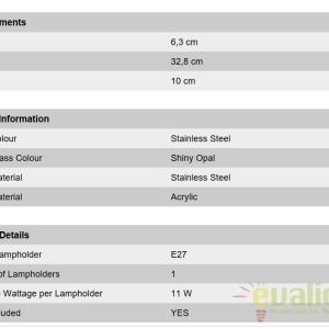Aplica perete iluminat exterior IP44 Pleno AL 11-1095/2 Edelstahl OR 58203 universul-luminii.ro