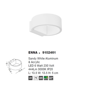 Aplica perete LED design modern ambiental ENNA NVL-9102461 76863 universul-luminii.ro