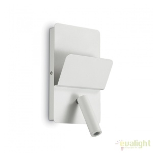 Aplica perete LED moderna reader directionabil cu port USB READ AP1 alba 176536