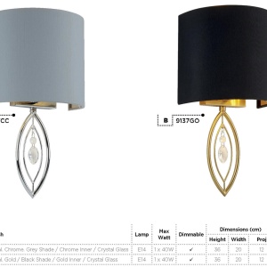 Aplica perete moderna design elegant Wall 9137CC SRT - Img 5