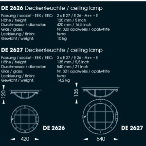 Aplica perete sau tavan design industrial din fier forjat DE 2627, 54cm 42963 universul-luminii.ro