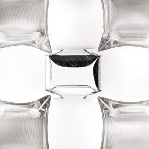 Aplica perete sau tavan design modern geometric Mida Large Platino 215773 universul-luminii.ro