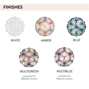 Aplica perete sau tavan design unicat realizata manual La Vie Large White - Img 2
