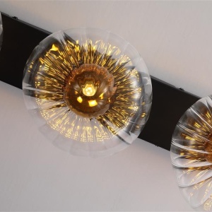 Aplica sticla transparenta si chihlimbar Sunbeam 3L 623113 universul-luminii.ro