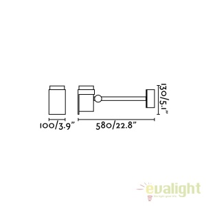 Aplica tip proiector LED iluminat exterior design modern FOC-2 70157 49783 universul-luminii.ro