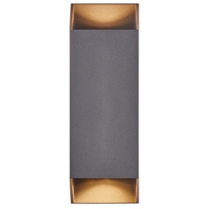 Aplica up/down de perete pentru iluminat exterior IP54 Nico square 22 antracit 115113 universul-luminii.ro