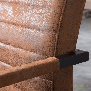 Bancheta design industrial vintage, Imperial 160cm, maro A-38198 VC - Img 5