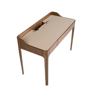 Birou deosebit design LUX Walnut-Leatherette - Img 6
