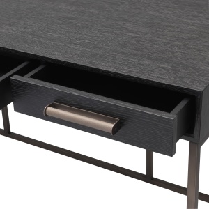 Birou design elegant LUX Larsen, gri carbune 114215 HZ - Img 5