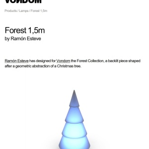 Brad Decorativ FOREST 1,5m ILUMINAT LED Vondom 57483 universul-luminii.ro