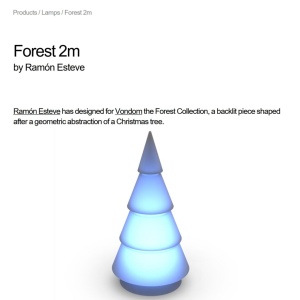Brad Decorativ FOREST 2m ILUMINAT LED RGBW Vondom 179813 universul-luminii.ro