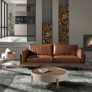 Canapea 2 locuri LUX design italian Tobacco brown