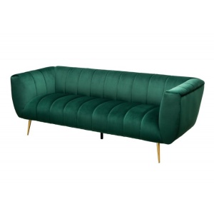 Canapea 3 locuri design elegant Noblesse, verde smarald