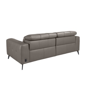 Canapea 3 locuri design italian, Functia Relax, Cowhide gri - Img 2