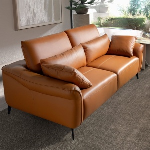 Canapea design LUX 3 locuri Brown Leather - Img 11