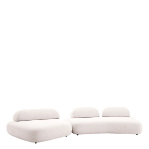 Canapea fixa design LUX din 2 module Residenza, Lyssa off-white