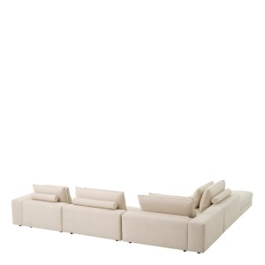 Canapea modulara design LUX Lounge Club, Nuoro beige - Img 7