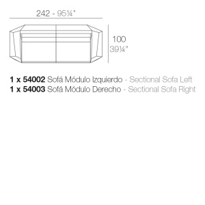 Canapea modulara FAZ Modul Colt 45 grade - Img 10