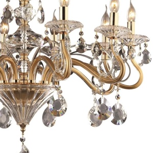 Candelabru 10 brate, cristal Venezian Negresco SP10 087771 58093 universul-luminii.ro
