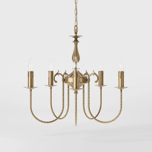 Candelabru 5 brate din alama stil clasic Petalo