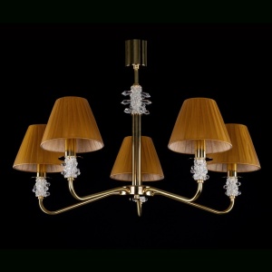 Candelabru 5 brate LUX design modern, Cristal Bohemia Exclusive TRINITY 01-CH - Img 1