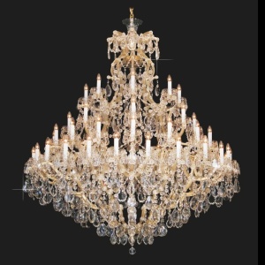 Candelabru 56 brate cristal Bohemia, Maria Theresa L14 306/56/1, 2