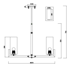 Candelabru 6 brate design modern Fortano MYMOD089PL-06BS - Img 3