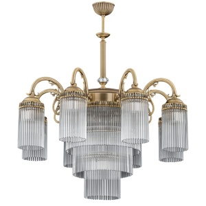 Candelabru 8 brate design clasic realizat manual Fiore - Img 1