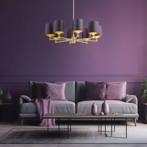 Candelabru 8 brate modern PRINCETON 226493 universul-luminii.ro