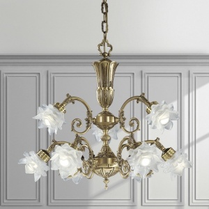 Candelabru 9 brate LUX design clasic realizat manual Michela 144373 universul-luminii.ro