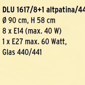 Candelabru aplicat stil mediteranean clasic de lux Tosca 9L 95423 universul-luminii.ro