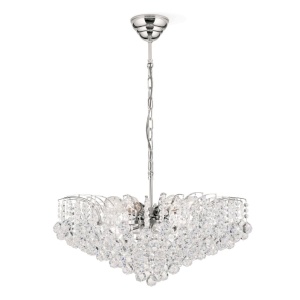 Candelabru cristal Asfour design lux KRISTALL KLASSISCH 10L chrome plated/clear 161403 universul-luminii.ro