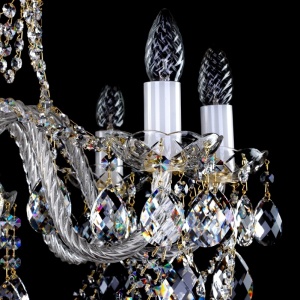 Candelabru Cristal Bohemia Exclusive 8 brate, diam. 66cm Donatela VIII CE 176993 universul-luminii.ro