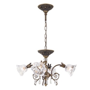 Candelabru cristal design lux LA BOHEME D-60cm 4L old patina 161463 universul-luminii.ro