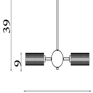 Candelabru cu 3 brate metal negru Cosmic 625543 universul-luminii.ro