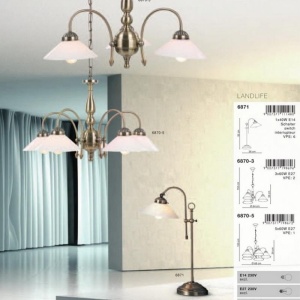 Candelabru cu 5 brate Landlife 44183 universul-luminii.ro
