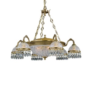 Candelabru design clasic realizat manual din alama si Cristal Scholer 6200 202793 universul-luminii.ro