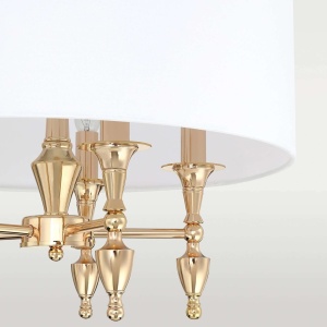 Candelabru design elegant AUSTIN auriu/alb 131893 universul-luminii.ro