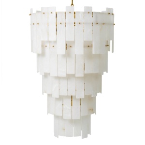 Candelabru design elegant LUX Greyson XL, Alabaster - Img 5