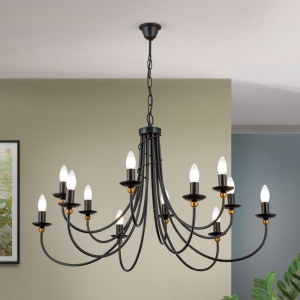 Candelabru design rustic cu 12 brate Giovanni LU 1632/6+6 Antik OR - Img 5