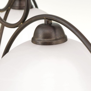 Candelabru design rustic cu 3 brate Marco LU 1668/3 Antik OR - Img 7